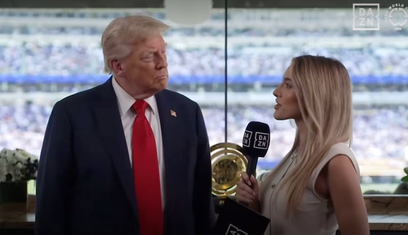 Emily Austin and Donald Trump