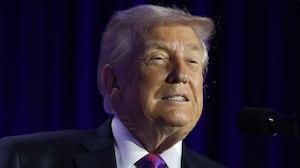 WASHINGTON, DC - FEBRUARY 05: U.S. President Donald Trump speaks during the 74th annual National Prayer Breakfast at the Washington Hilton on February 5, 2026 in Washington, DC. President Trump is joined by bipartisan Congressional members, business, and religious leaders to pray for the nation. (Photo by Alex Wong/Getty Images)