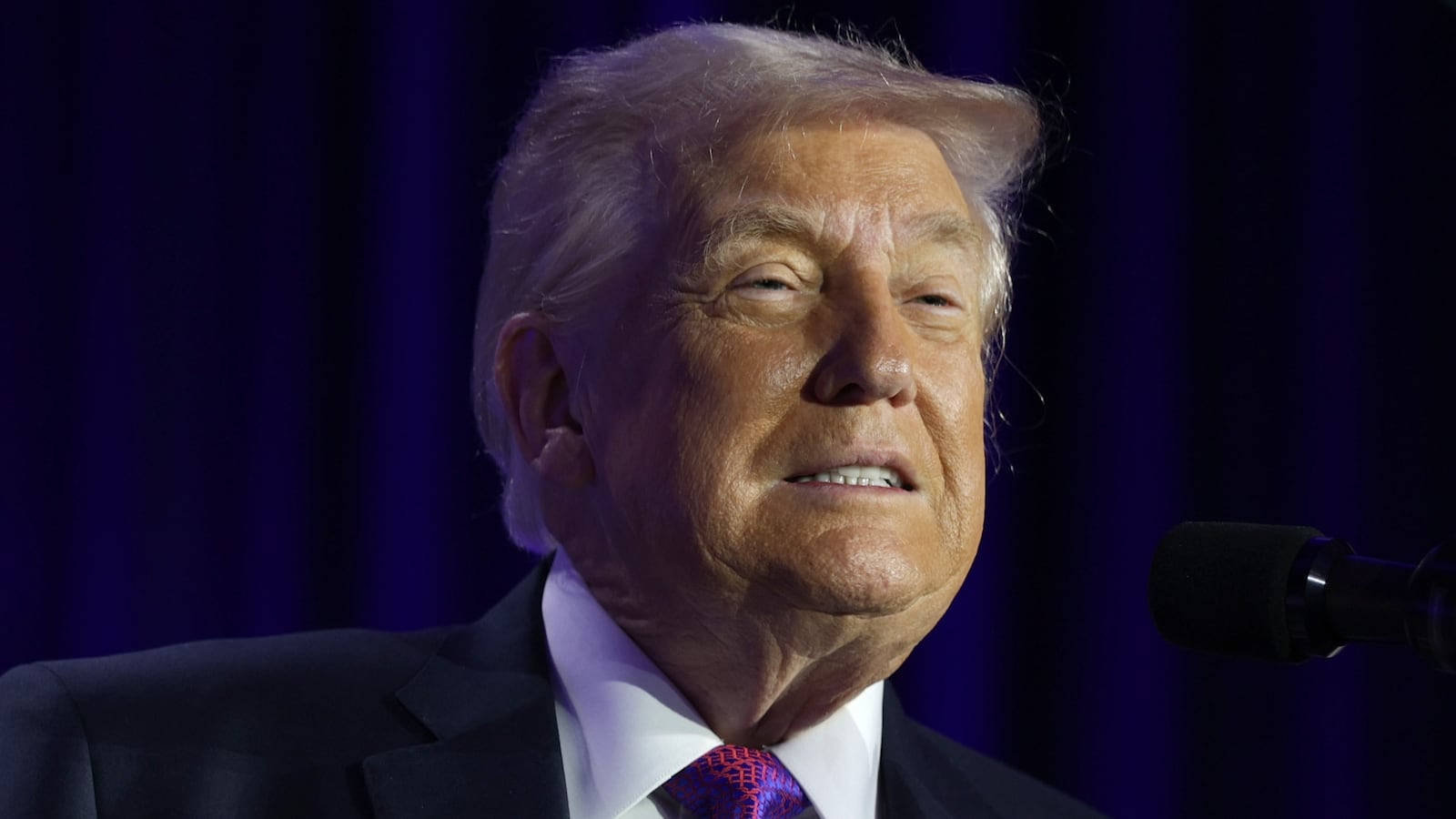 WASHINGTON, DC - FEBRUARY 05: U.S. President Donald Trump speaks during the 74th annual National Prayer Breakfast at the Washington Hilton on February 5, 2026 in Washington, DC. President Trump is joined by bipartisan Congressional members, business, and religious leaders to pray for the nation. (Photo by Alex Wong/Getty Images)