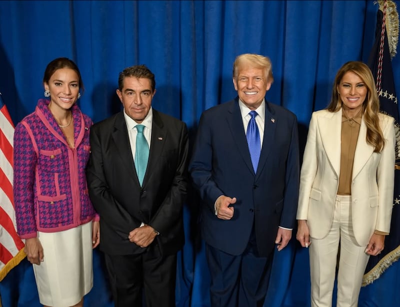 Amanda Ungaro, Paolo, Donald Trump and Melania Trump