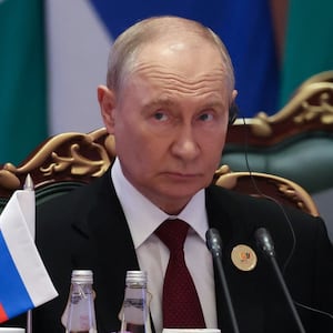 Russian President Vladimir Putin attends a session on day two of the BRICS Summit in New Delhi, India, September 13, 2026. Sputnik/Alexander Kazakov/Pool via REUTERS ATTENTION EDITORS - THIS IMAGE WAS PROVIDED BY A THIRD PARTY.