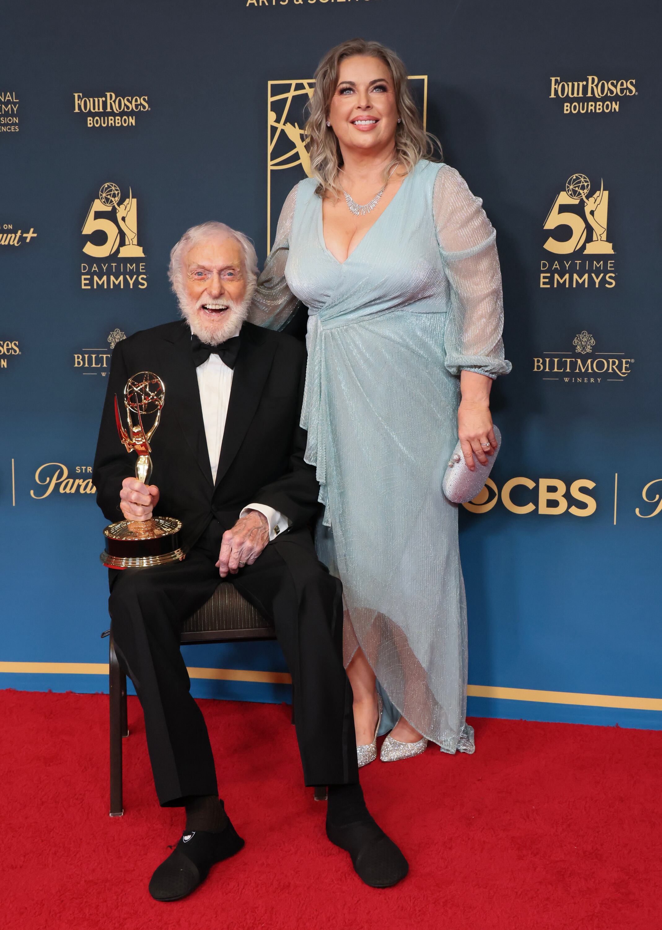 Dick Van Dyke with wife Arlene Silver at the 51st annual Daytime Emmys Awards in June 2024.