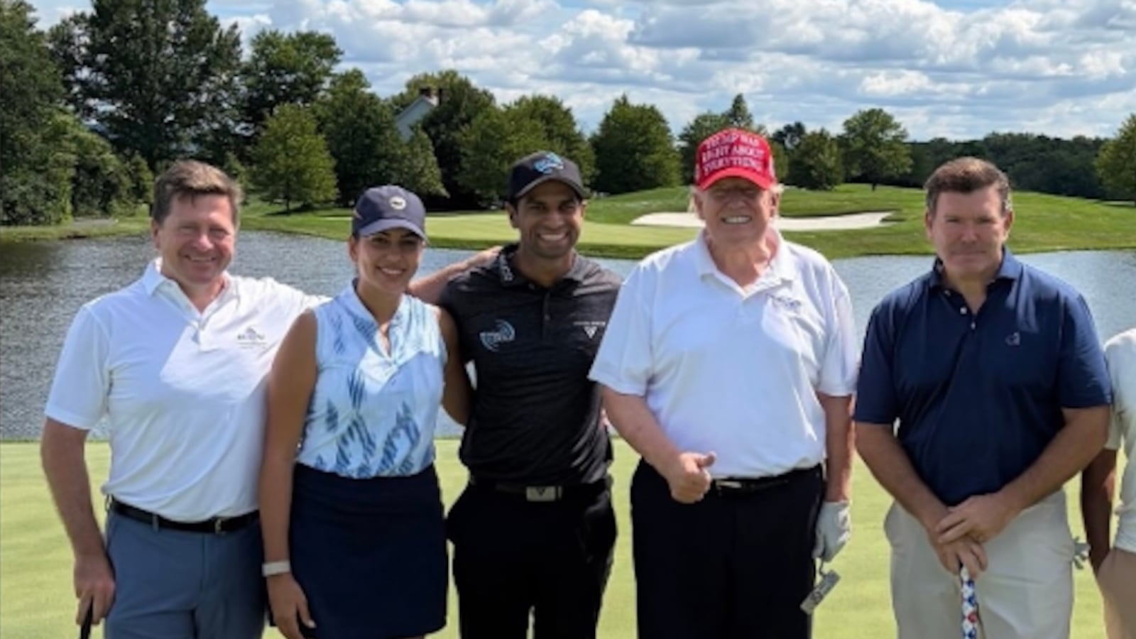 Donald Trump spent his weekend golfing with Fox News star Bret Baier.
