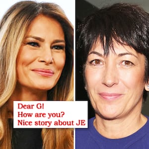 Melania Trump and Ghislaine Maxwell.