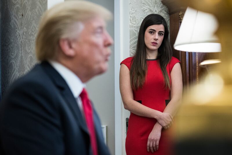 Westerhout was personal secretary to Trump and director of Oval Office operations during his first term. Trump fired her for talking about his family to reporters at an off-the-record dinner, but said he forgave her.