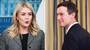 Karoline Leavitt and Jared Kushner.