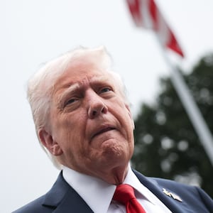 WASHINGTON, DC - SEPTEMBER 30: U.S. President Donald Trump speaks to the media as he departs the White House on September 30, 2025 in Washington, DC. President Trump is traveling to Marine Corps Base Quantico to deliver remarks to senior military leaders. (Photo by Win McNamee/Getty Images)