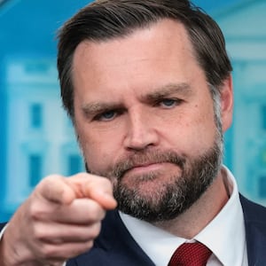 U.S. Vice President JD Vance points a finger as he holds a press briefing, the first since Karoline Leavitt stepped down as press secretary, at the White House, in Washington, D.C., U.S., September 3, 2026. REUTERS/Jonathan Ernst