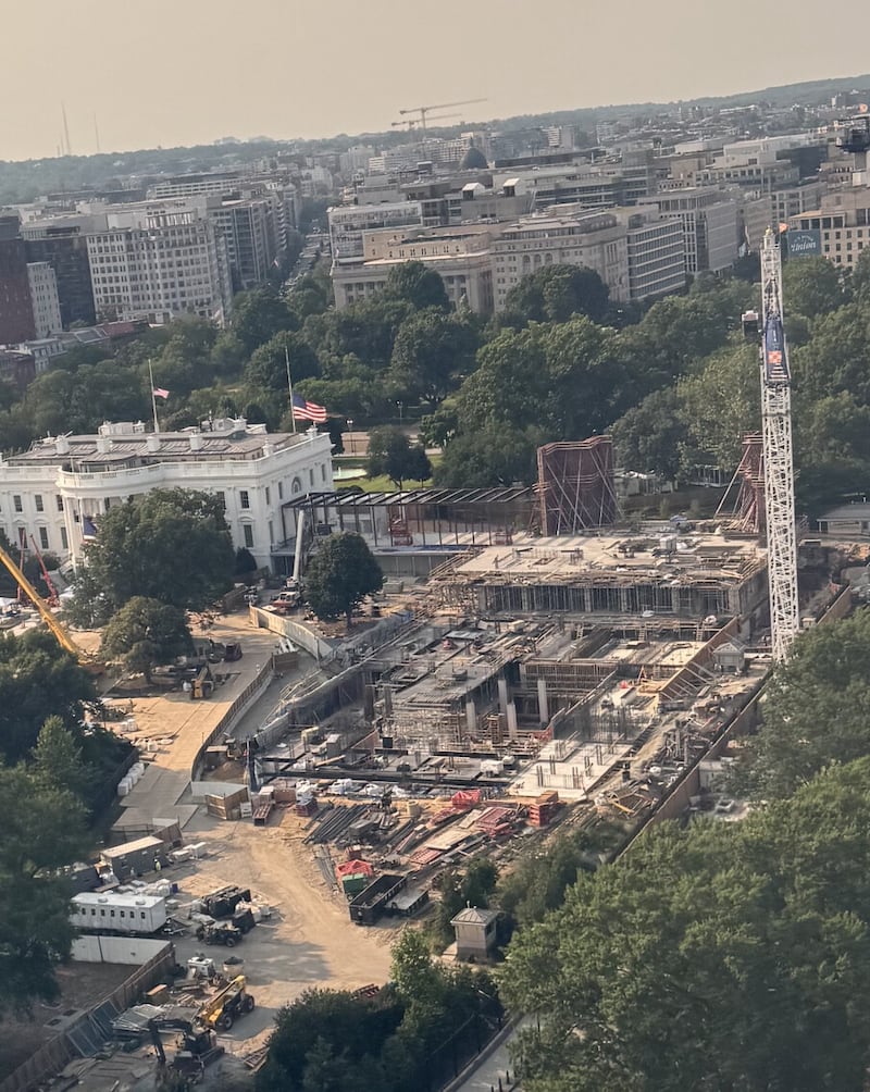 White House ballroom contruction