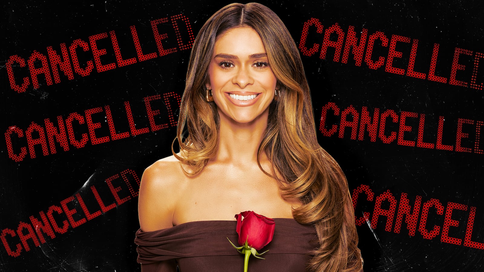 A photo illustration of Taylor Frankie Paul as The Bachelorette that was cancelled abruptly.