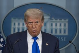 WASHINGTON DC, UNITED STATES - JUNE 27: United States President Donald Trump speaks at the White House Press Briefing room in Washington DC., United States on June 27, 2025. (Photo by Celal Gunes/Anadolu via Getty Images)
