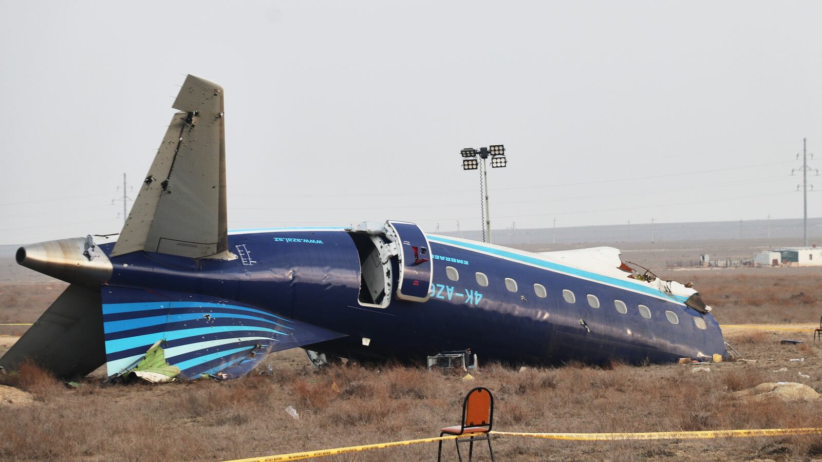 Wreckage of Flight 8432.