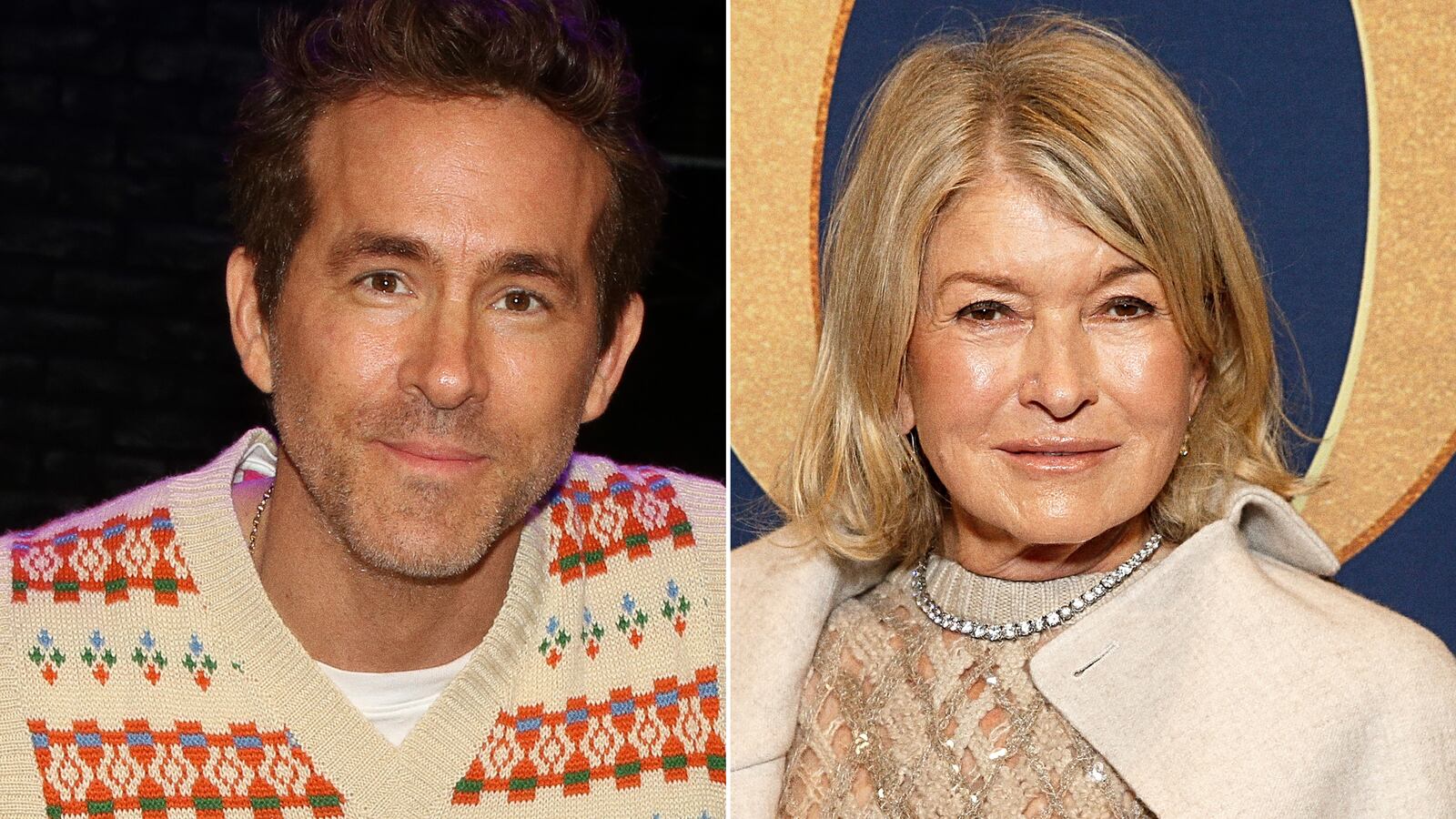 Ryan Reynolds and Martha Stewart
