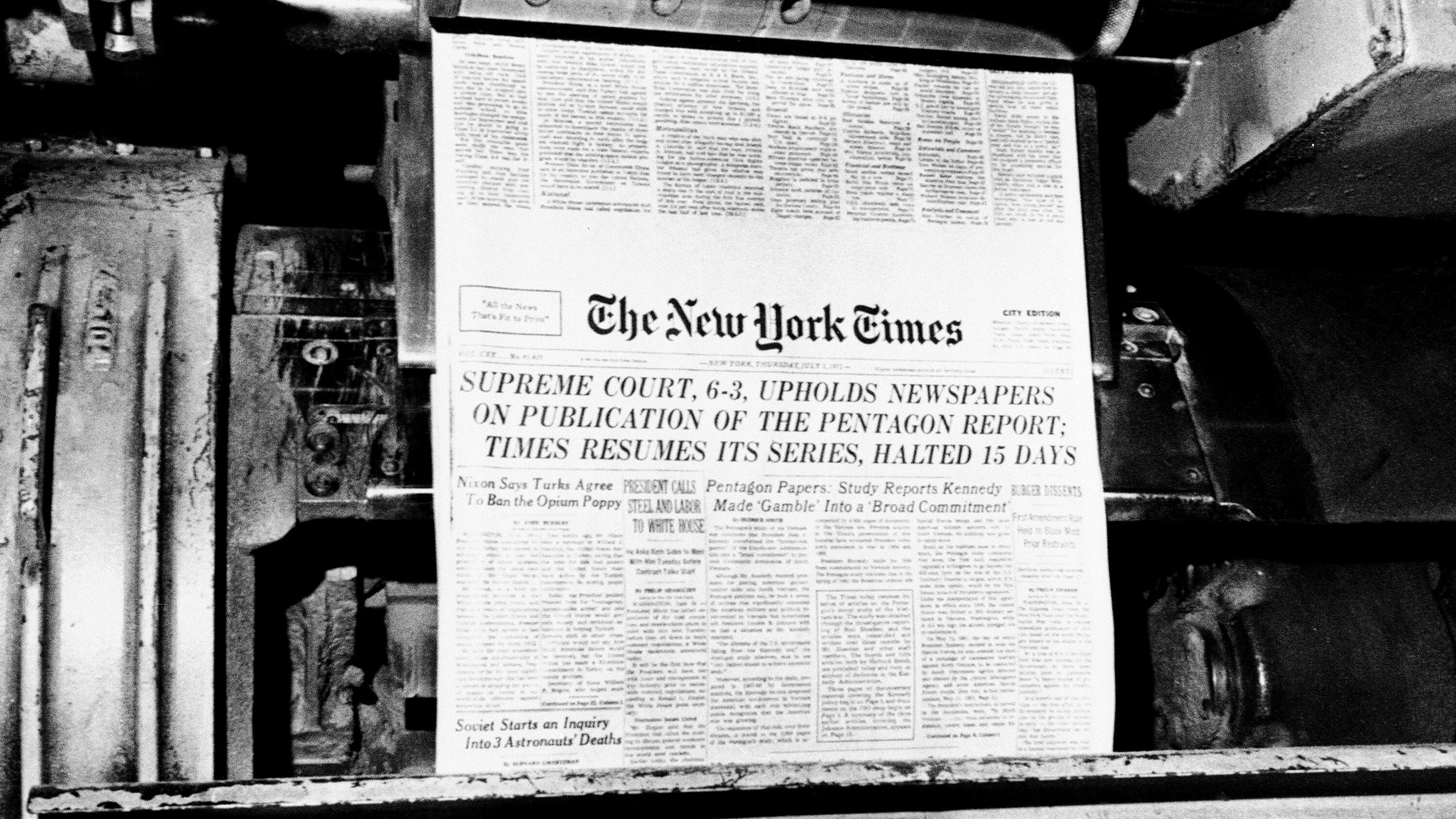 When The New York Times Bet It All on the Pentagon Papers