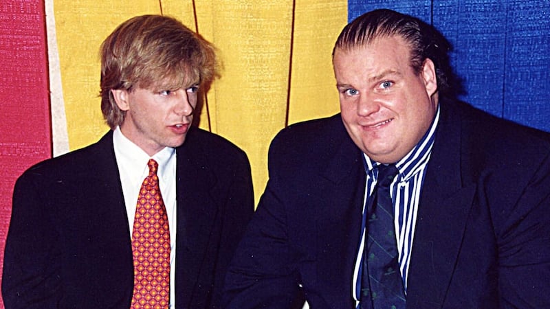 David Spade and Chris Farley
