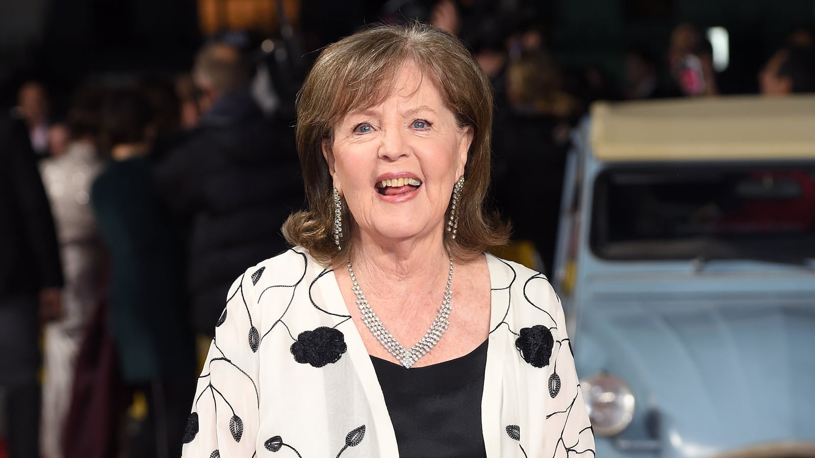Pauline Collins attends the World Premiere of 'The Time Of Their Lives' at the Curzon Mayfai.