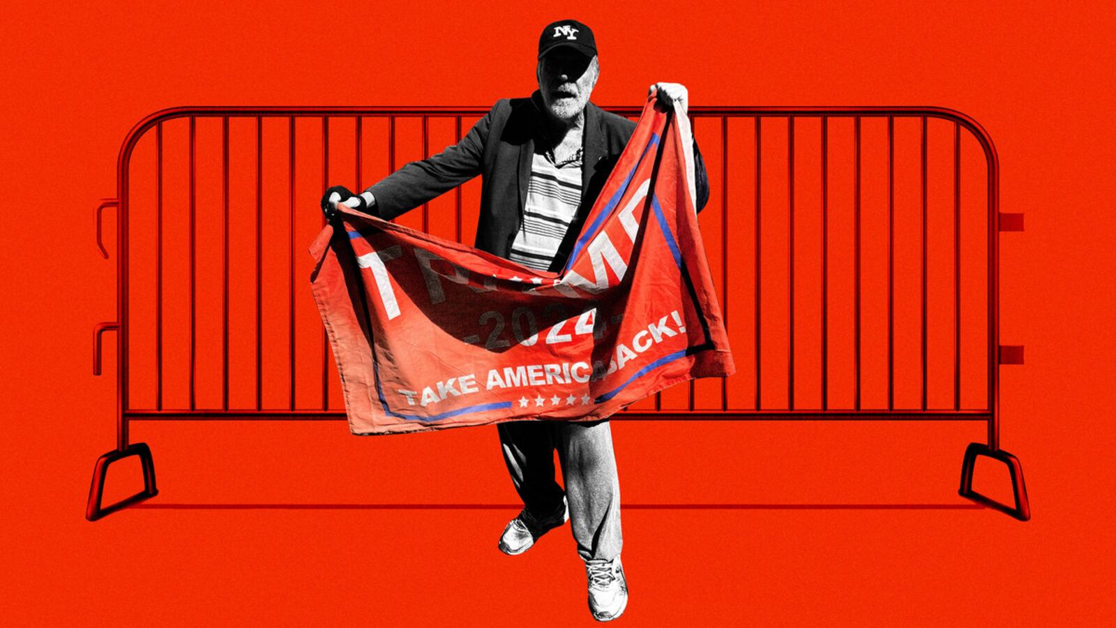 Gary Phaneuf outside the Trump trial