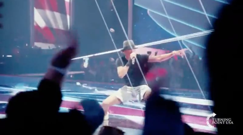 Kid Rock wore jorts during his Super Bowl halftime show counterprogramming.