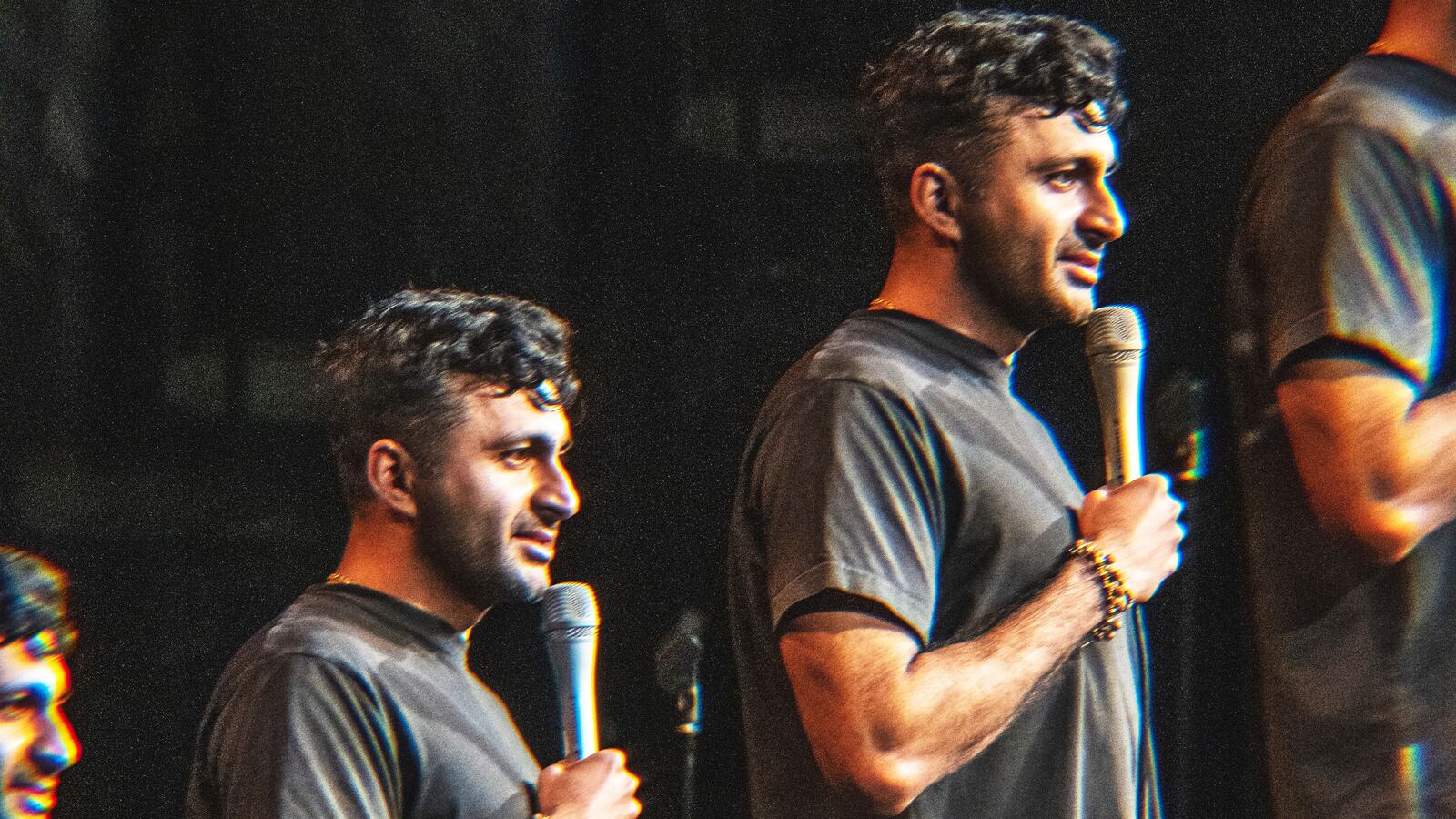Comedian Nimesh Patel performs stand-up comedy