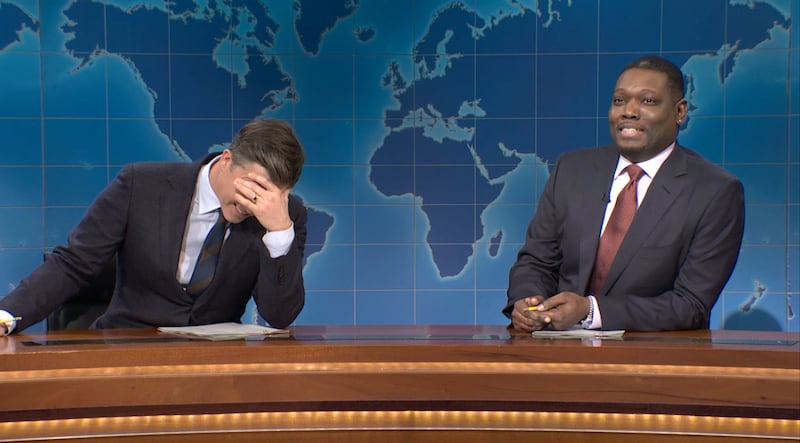 Saturday Night Live, Colin Jost and Michael Che.