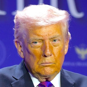 President Donald Trump attends the 74th annual National Prayer Breakfast at the Washington Hilton on February 5, 2026 in Washington, DC.