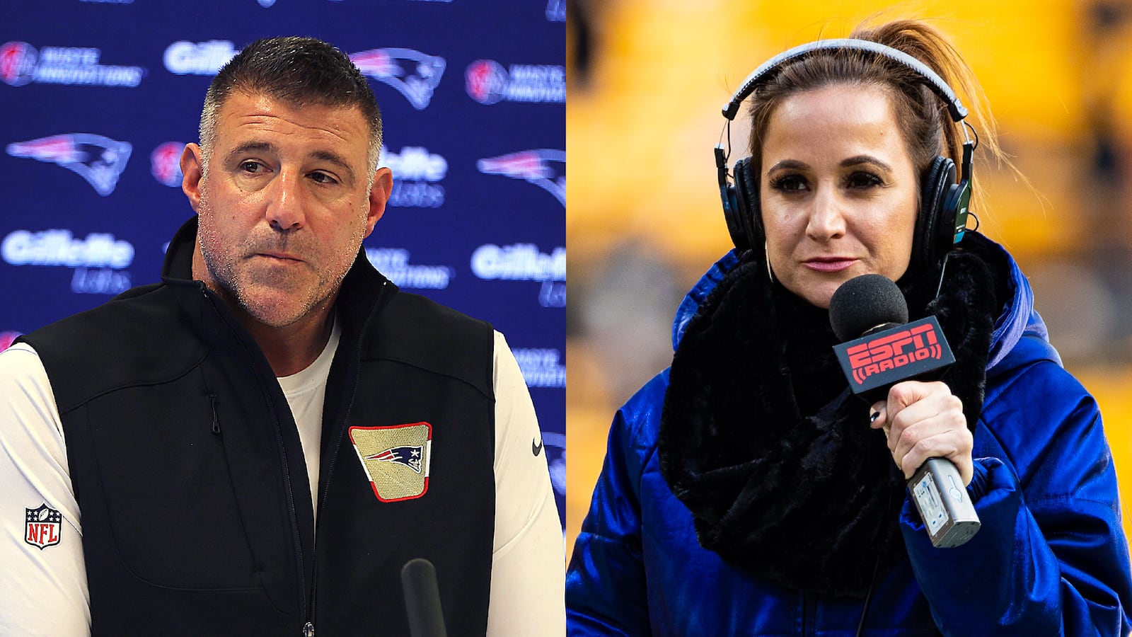 Mike Vrabel and Dianna Russini