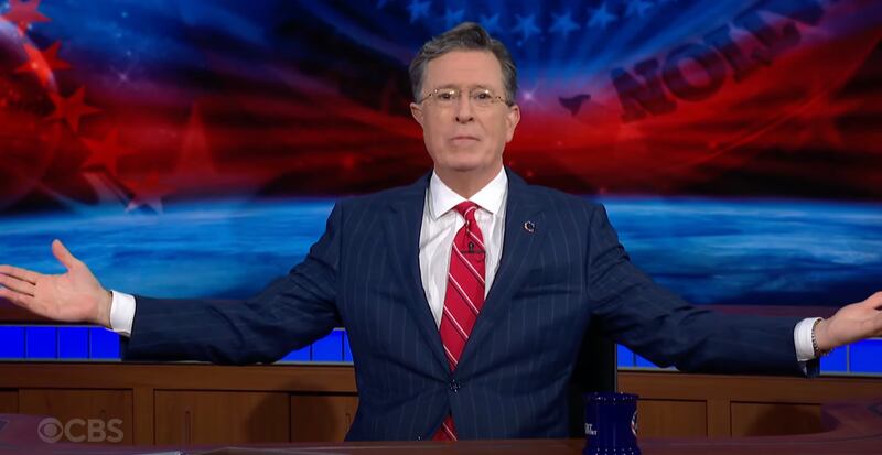 Stephen Colbert's conservative cousin Stephen Colbert, talking Trump.