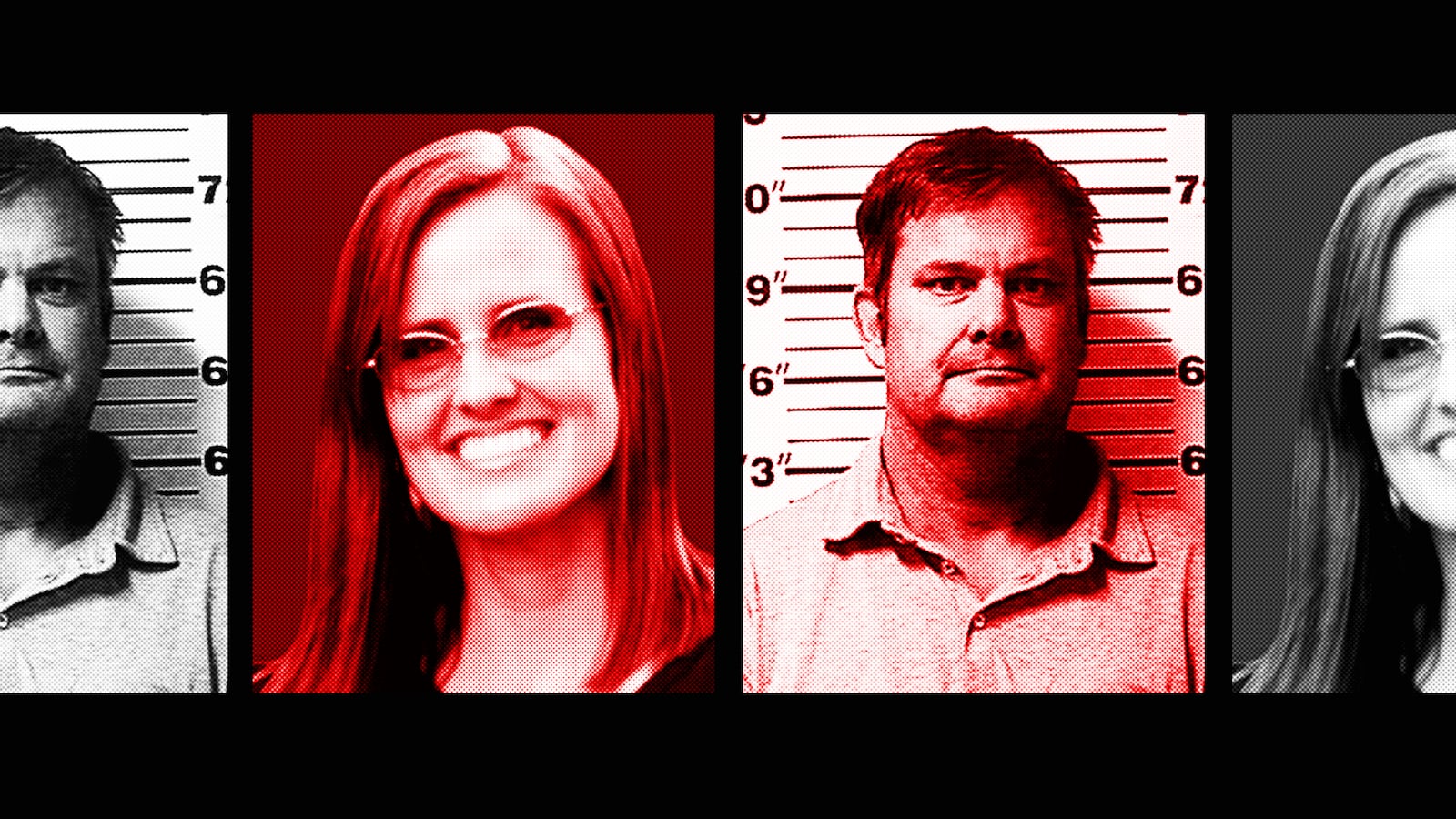 A photo illustration of Tammy Daybell and Chad Daybell.