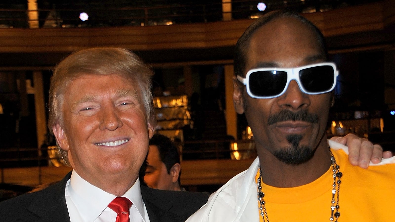 Donald Trump and Snoop Dogg in 2011.