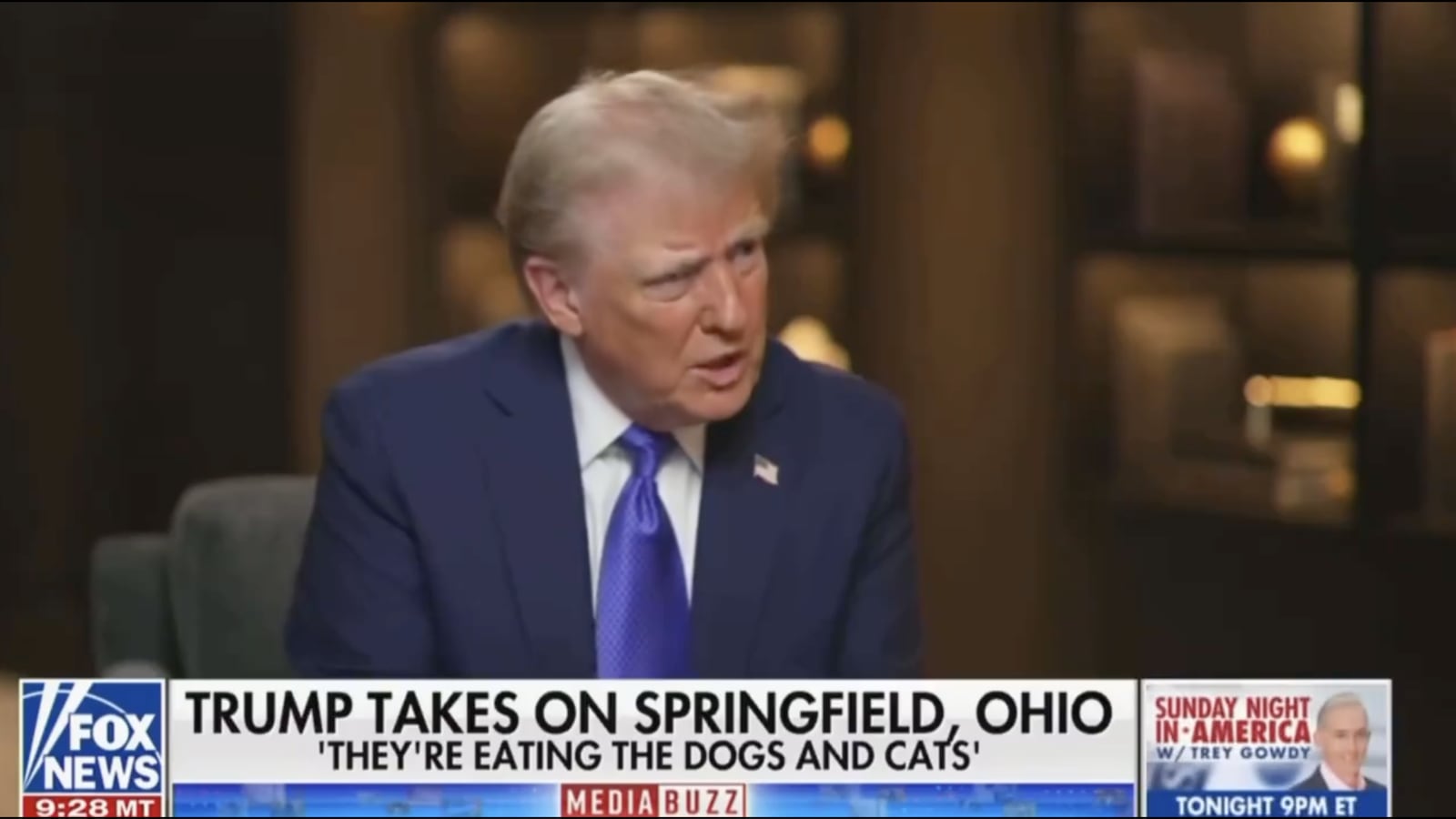 The former president backed his claims that Haitian immigrants were eating pets