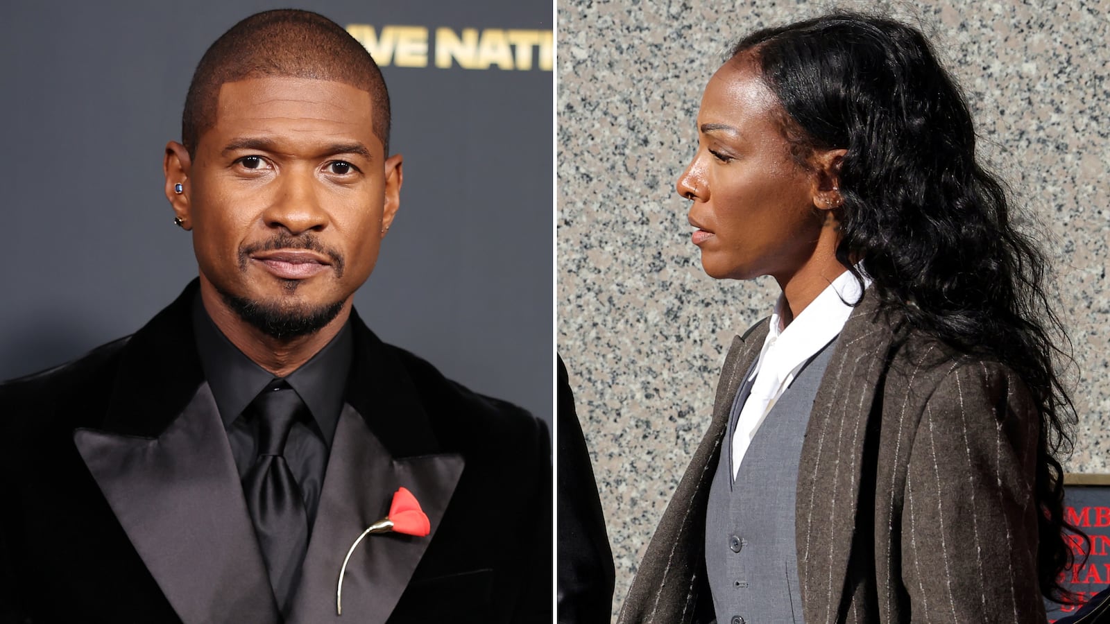 Usher and Dawn Richard.