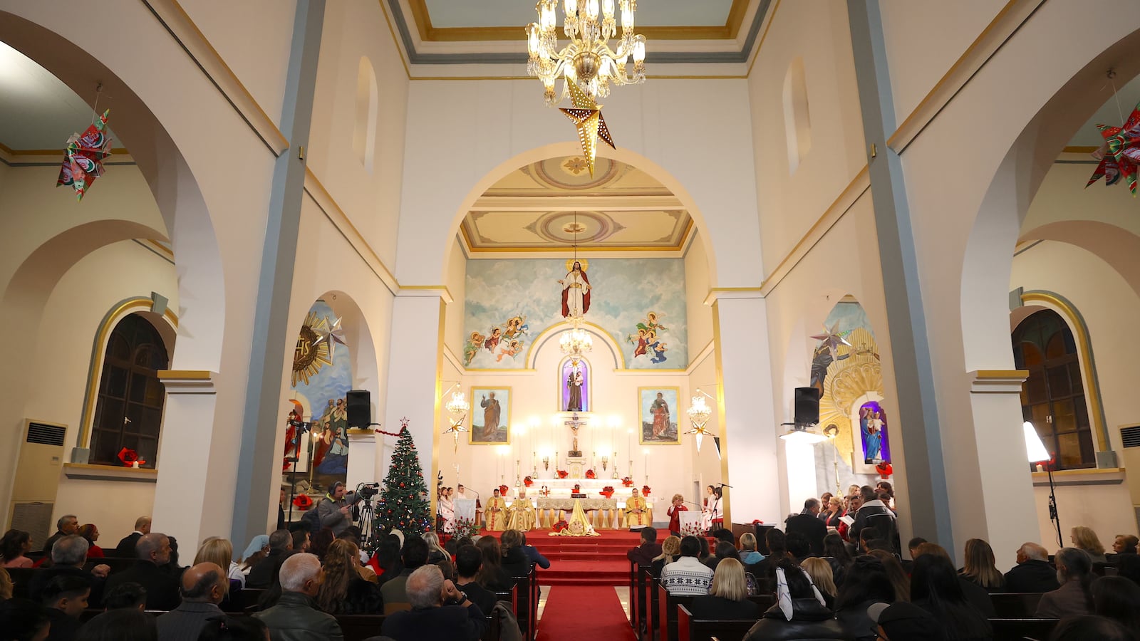 A Christmas celebration at an Italian church in Turkey.