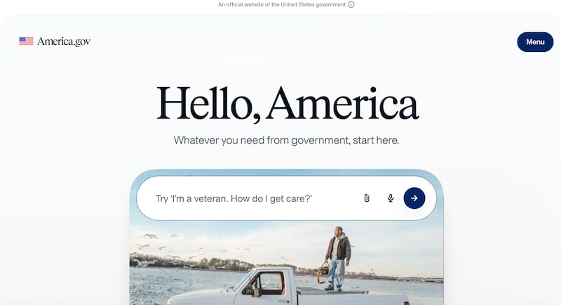 Hello America. A website