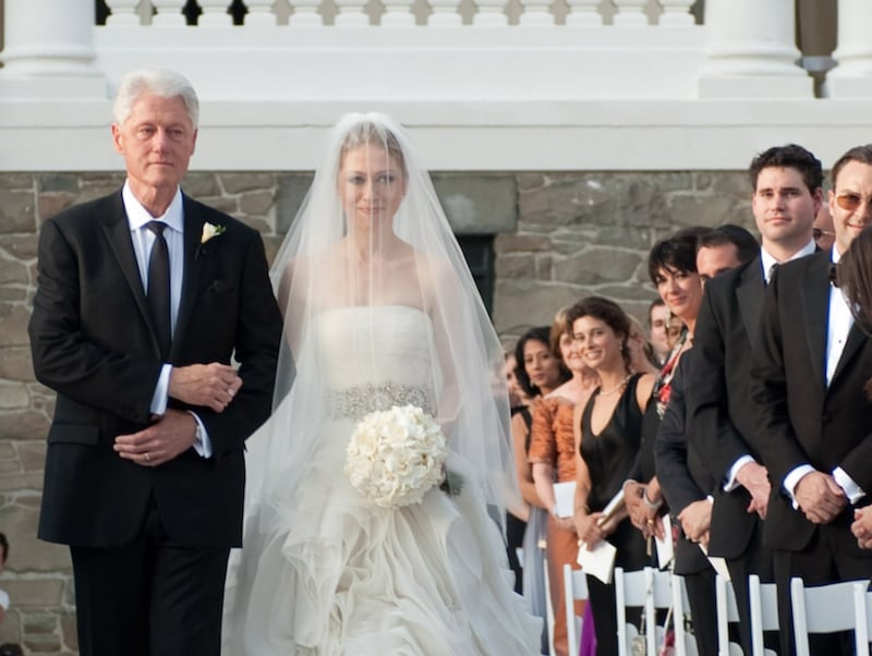 Ghislaine Maxwell at Chelsea Clinton's wedding in 2010.
