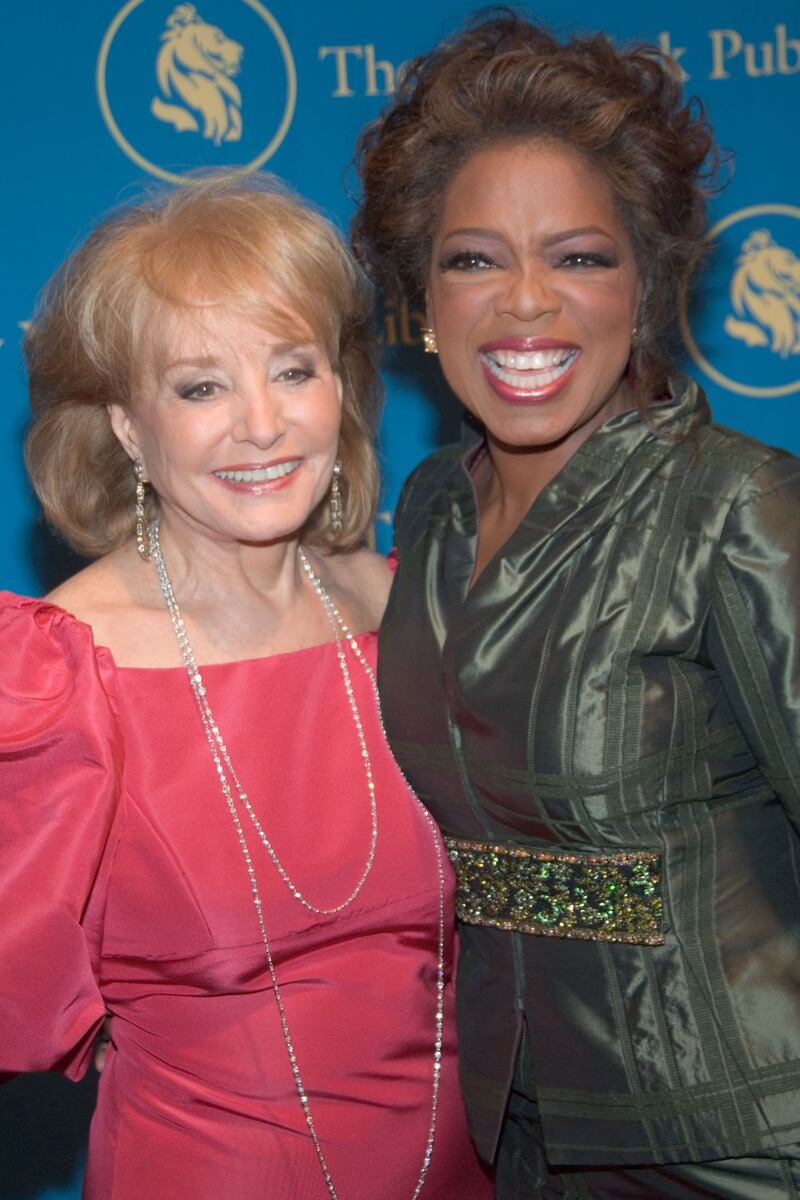 Barbara Walters and Oprah Winfrey