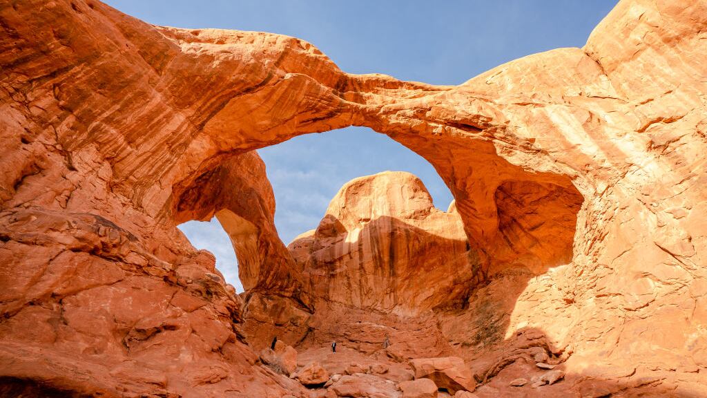 Double Arch at Arches National Park on Jan. 13, 2021, in Moab, Utah.
