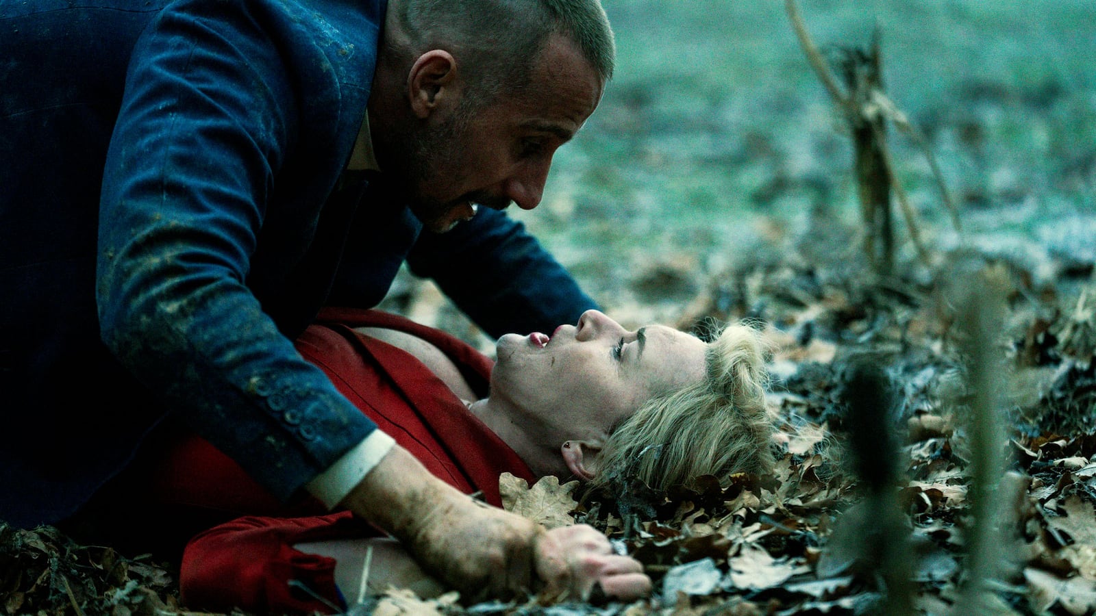 A still from the Regime showing Kate Winslet and Matthias Schoenaerts.