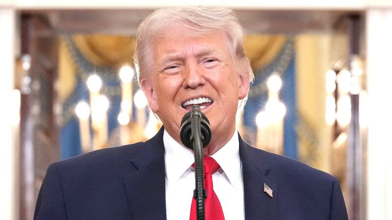 President Donald Trump delivers an address to the nation about the Iran war at the White House in Washington, D.C., U.S. April 1, 2026.