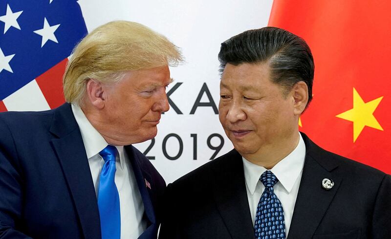 President Donald Trump meeting with Chine's President Xi for a bilateral meeting at the G20 summit in June 2019.
