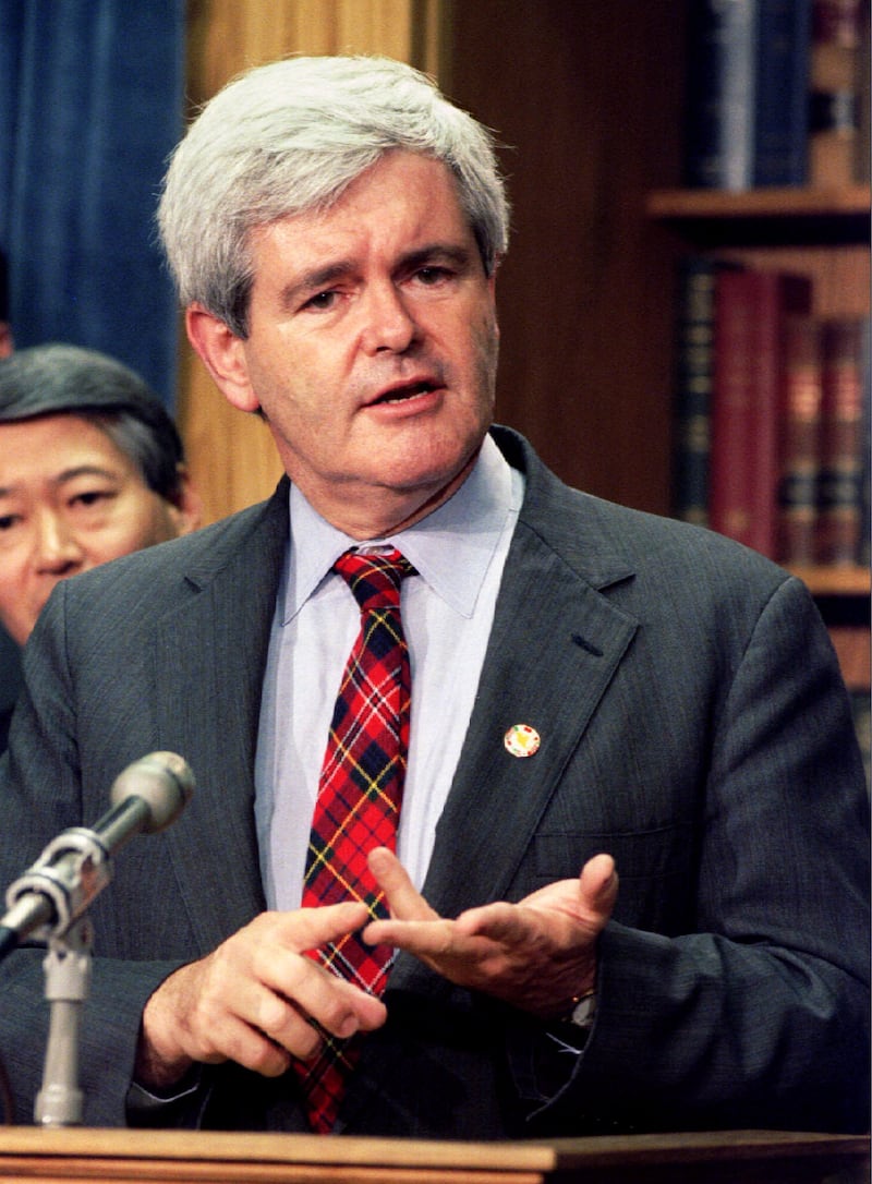 Gingrich served as House Speaker for four years in the 1990s.