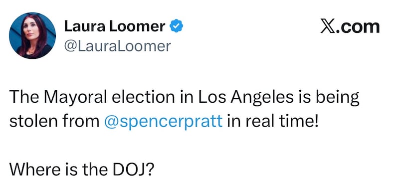laura loomer california election