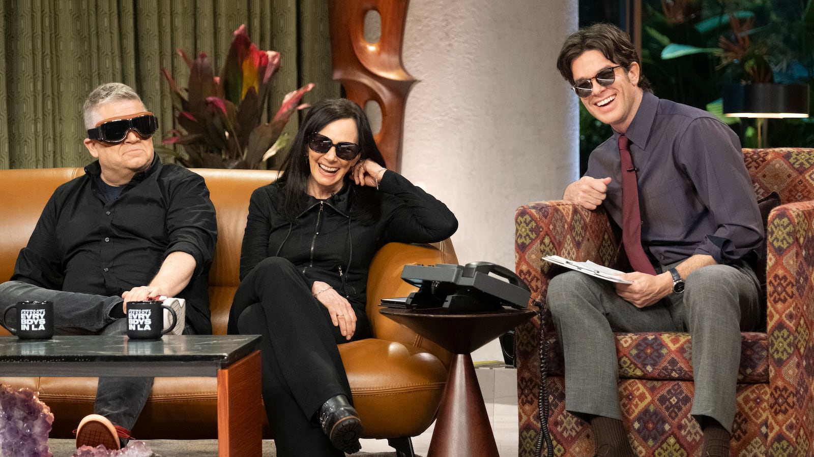 Patton Oswalt, Marcia Clark and John Mulaney