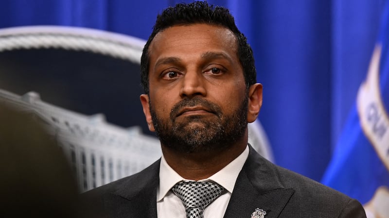 Federal Bureau of Investigation (FBI) Director Kash Patel attends a press conference held by Acting U.S. Attorney General Todd Blanche at the Department of Justice in Washington, D.C., U.S., April 21, 2026.