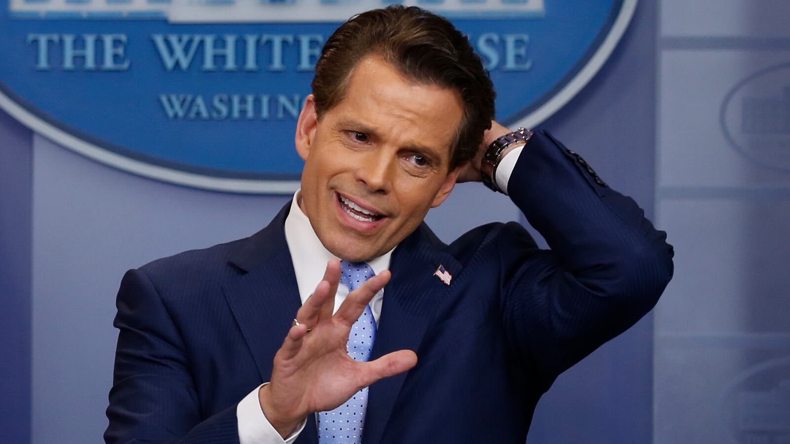 Then White House Communications Director Anthony Scaramucci
