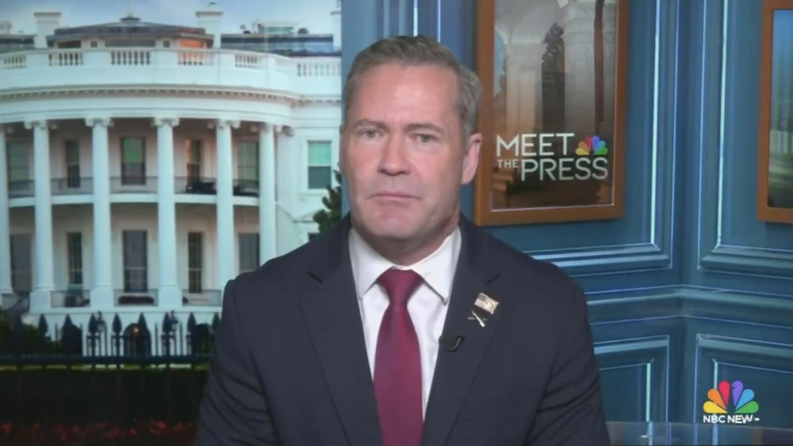 Mike Waltz based his evidence on testimony from his Canadian neighbors.