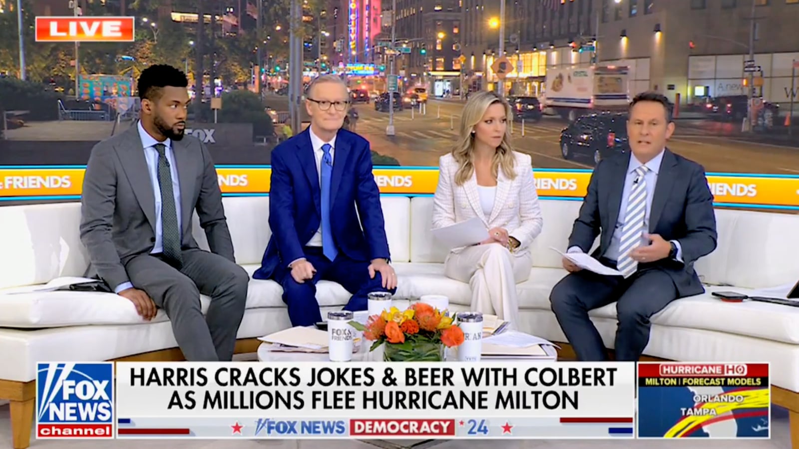 The Fox & Friends gang on the sofa