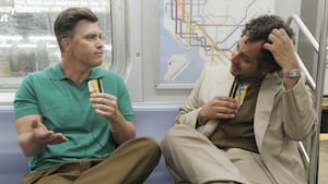 Colin Jost and Kareem Rahma on "SubwayTakes"