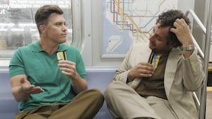 Colin Jost and Kareem Rahma on "SubwayTakes"