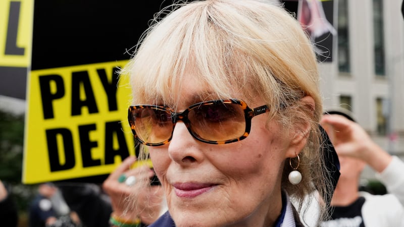 Writer E. Jean Carroll leaves the 2nd U.S. Circuit Court of Appeals, where Donald Trump was fighting to overturn a $5 million award to Carroll after a jury found him liable for sexually abuse and defamation. He lost.