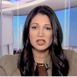 Katie Miller speaks to Fox News host Sean Hannity.